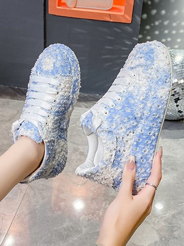 TÊNIS FEMININO JADE DETALHES EM BRILHO