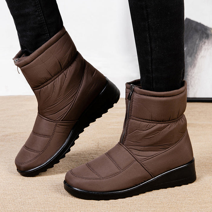 BOTA FEMININA DE INVERNO DONNA MISS PELUCIADA, IMPERMEÁVEL E SUPER CONFORTÁVEL