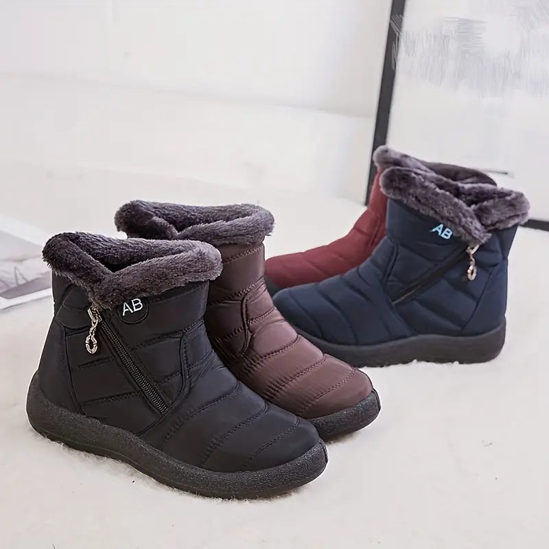 BOTA FEMININA DONNA MISS COMFORT FLEX IMPERMEÁVEL COM FORRO PELUCIADO E SOLADO ANTIDERRAPANTE