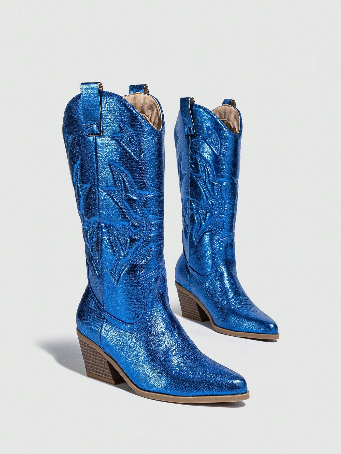 BOTA GABI MODELO TEXANA WESTERN METALIZADA