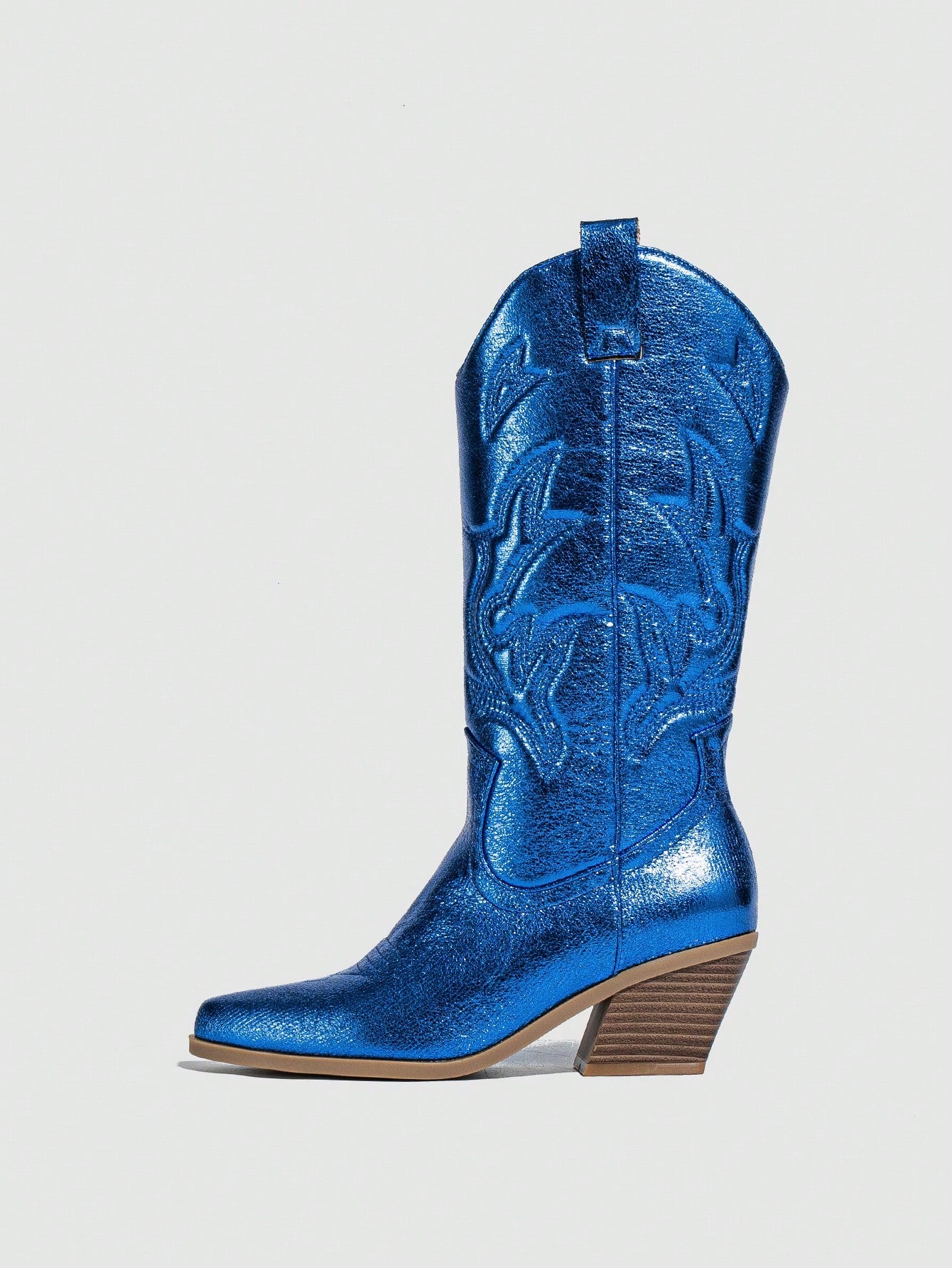 BOTA GABI MODELO TEXANA WESTERN METALIZADA
