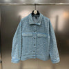 JAQUETA JEANS ESTER COM STRASS