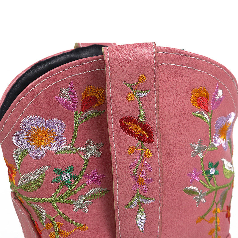 BOTA ALICE ROSA MODELO TEXANA WESTERN
