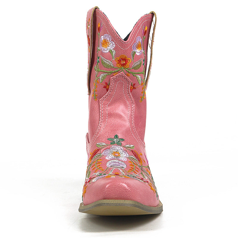 BOTA ALICE ROSA MODELO TEXANA WESTERN