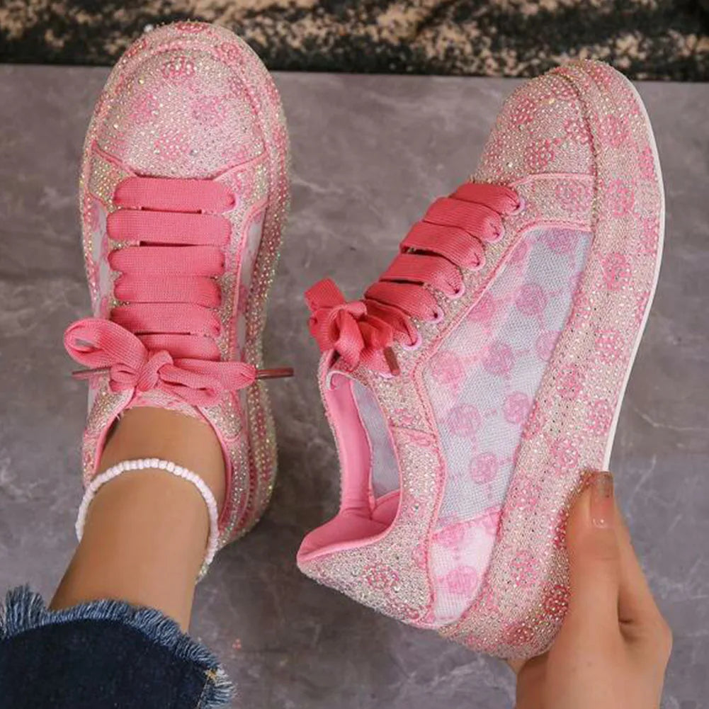 TÊNIS FEMININO KITTY COM BRILHO