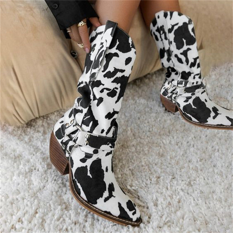 BOTA MARIA MODELO TEXANA WESTERN COWGIRL PRETA