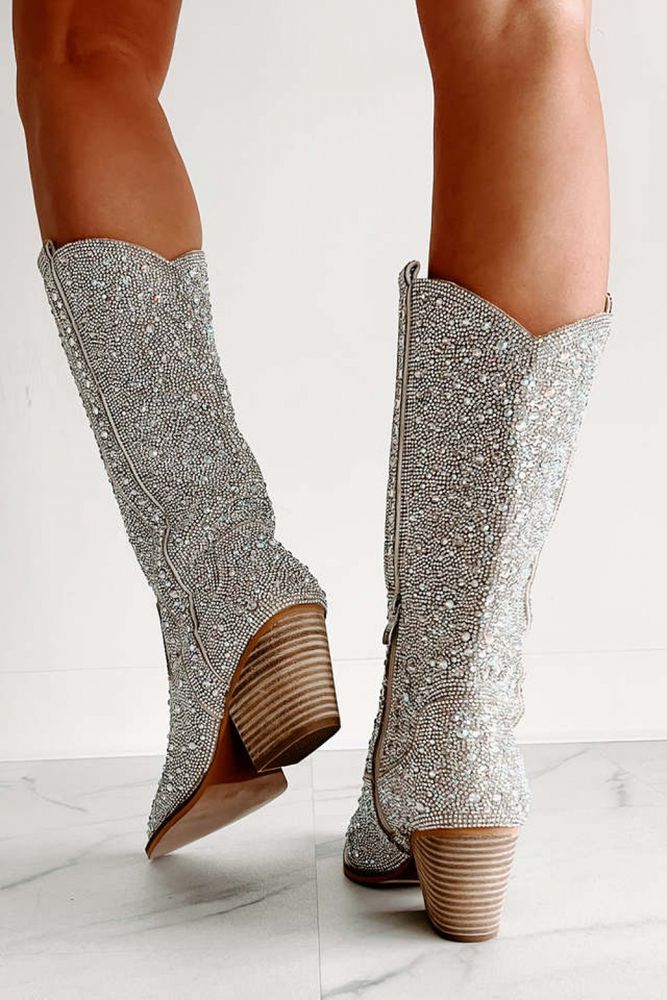 BOTA TEXANA BELLA CANO LONGO EM PEDRARIAS STRASS WESTERN
