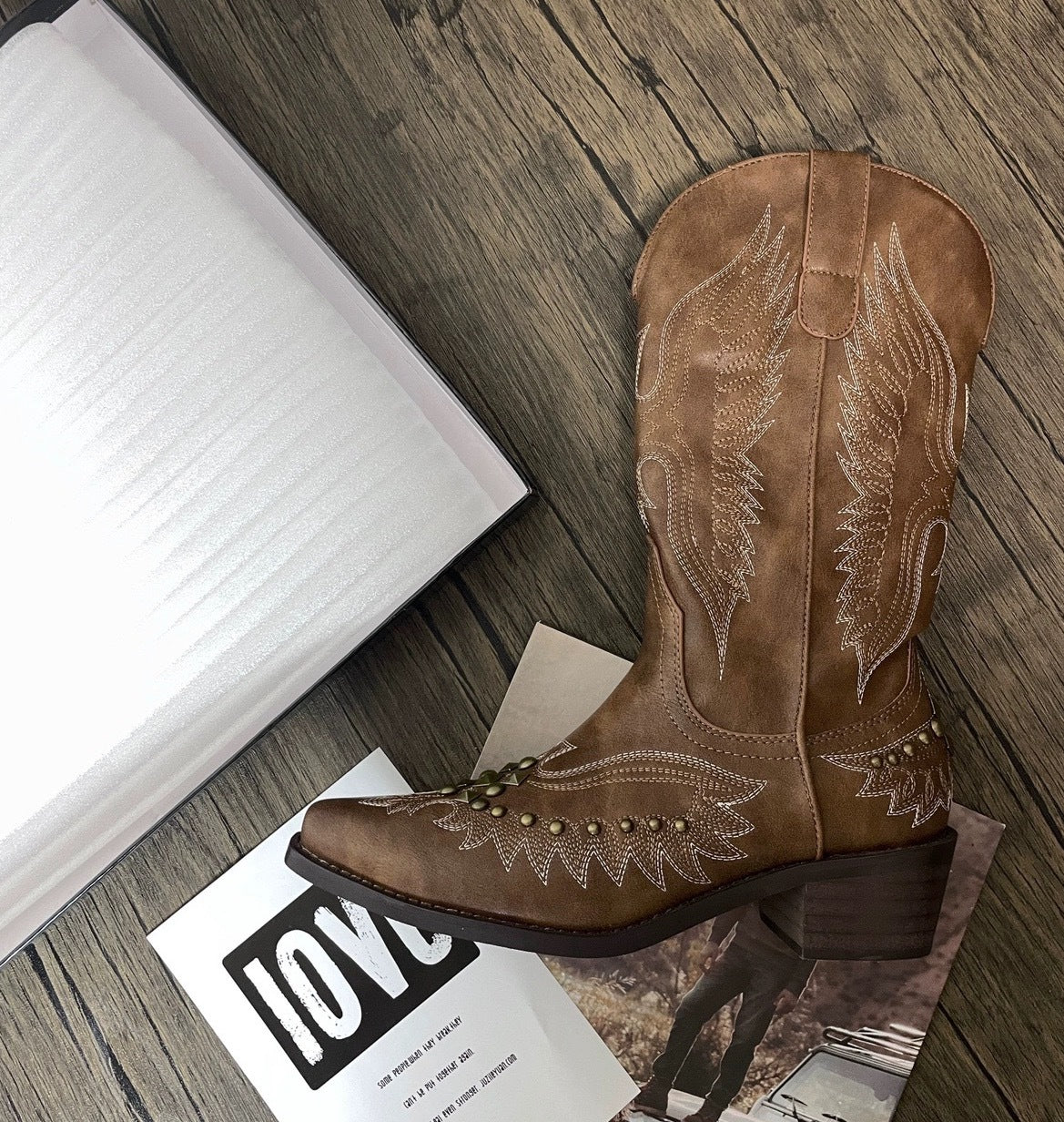 BOTA LOREN WESTERN TEXANA CLÁSSICA