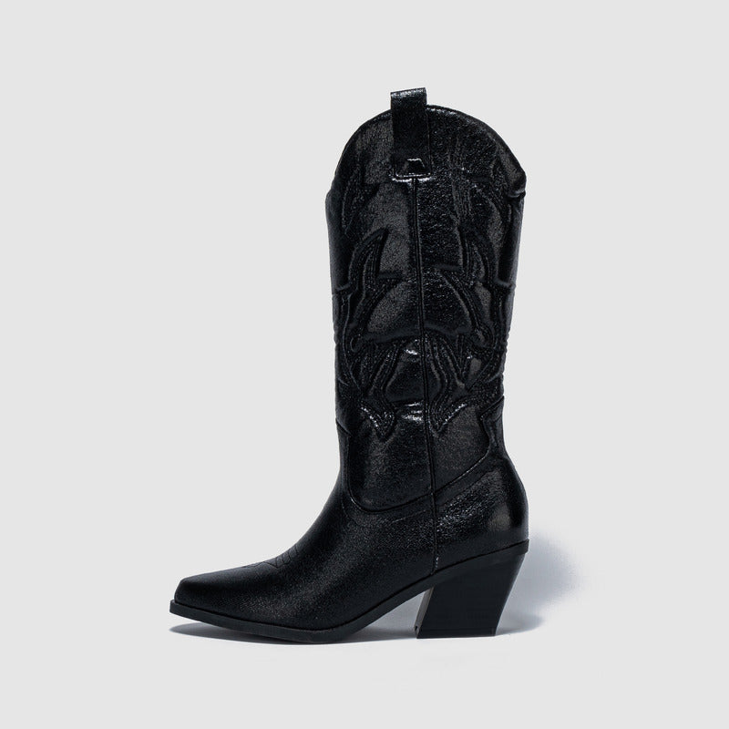 BOTA GABI MODELO TEXANA WESTERN METALIZADA
