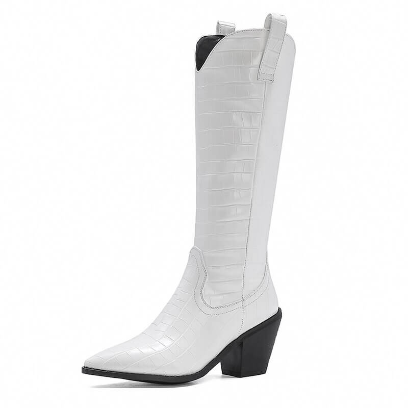 BOTA TEXANA JULIANA CROCO CANO ALTO