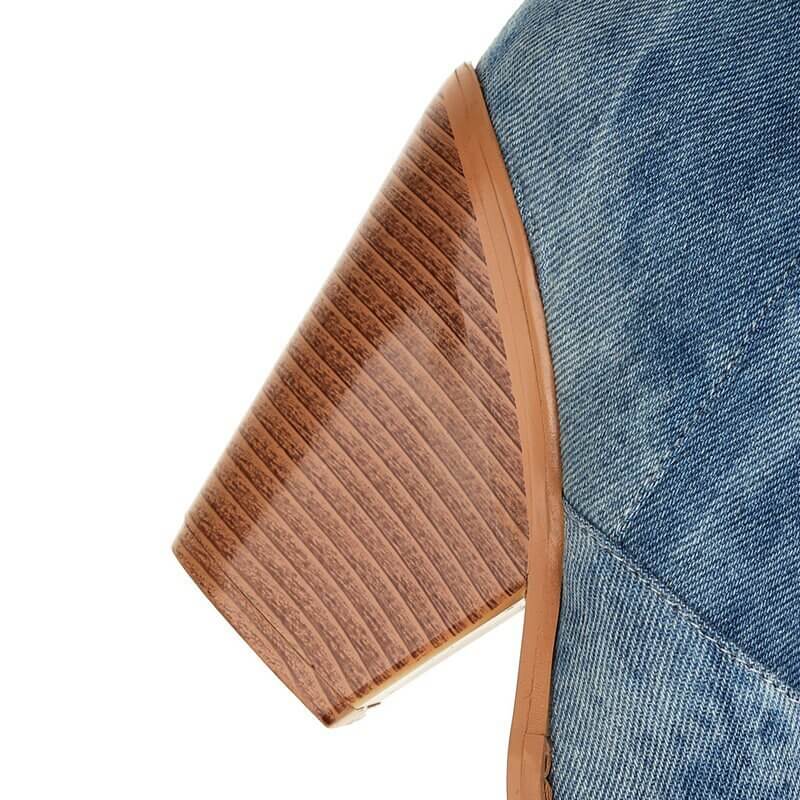 BOTA TEXANA NATÁLIA JEANS CANO LONGO