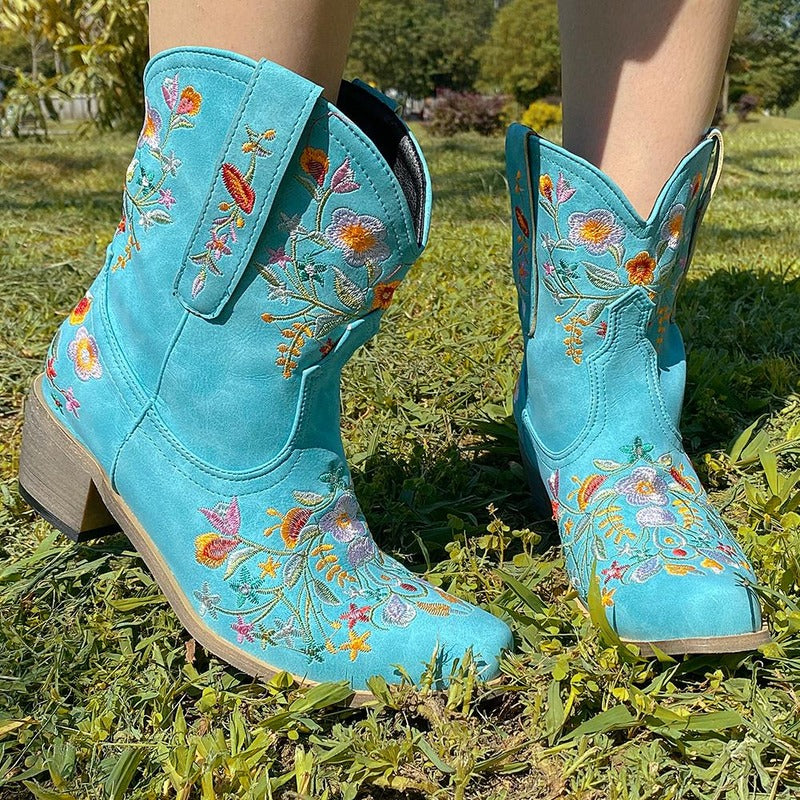 BOTA ALICE AZUL MODELO TEXANA WESTERN