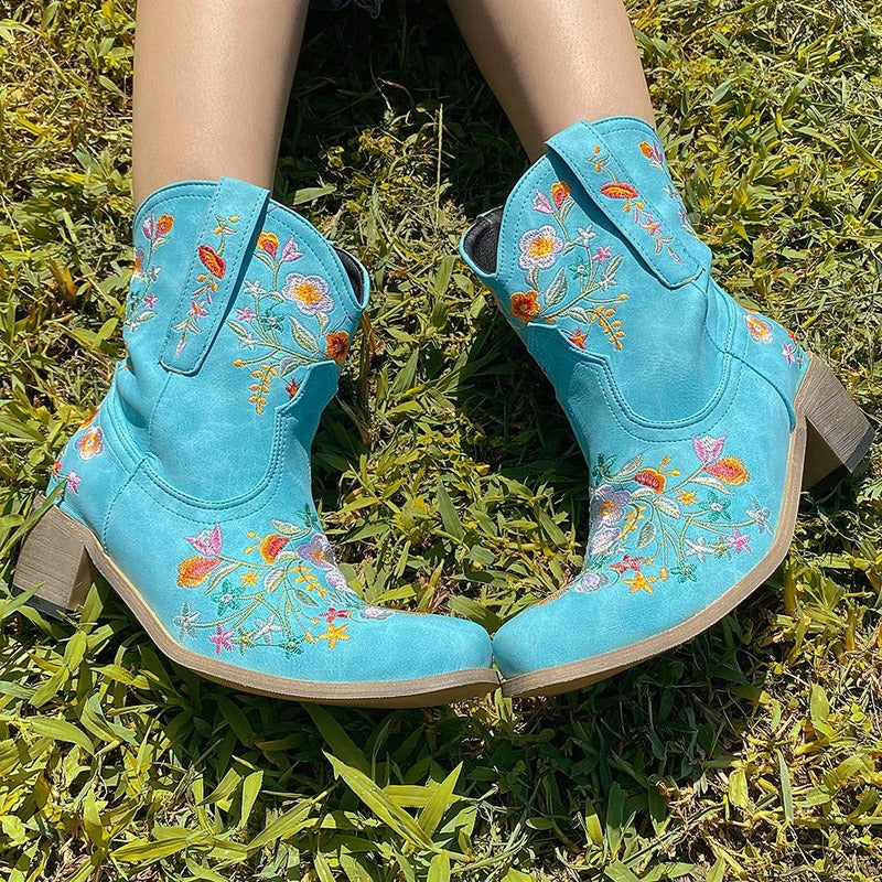 BOTA ALICE AZUL MODELO TEXANA WESTERN