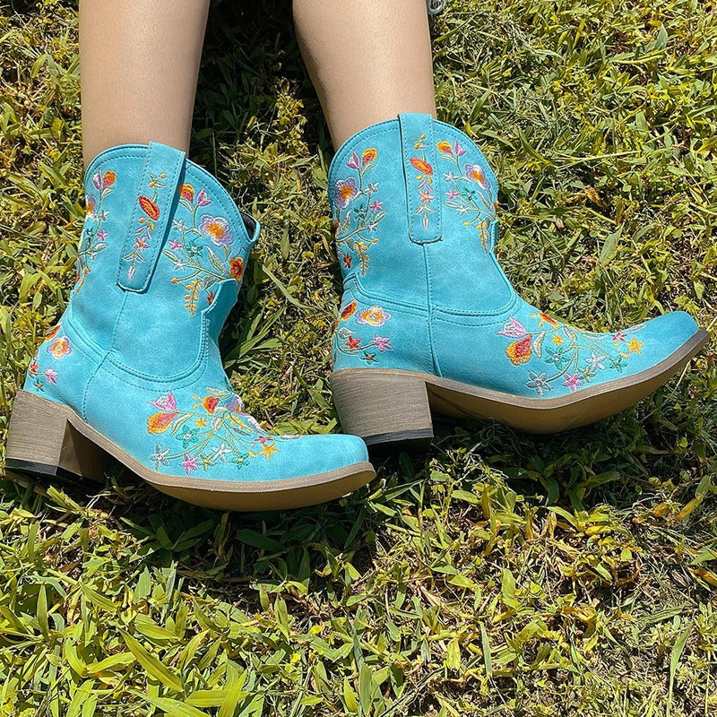 BOTA ALICE AZUL MODELO TEXANA WESTERN