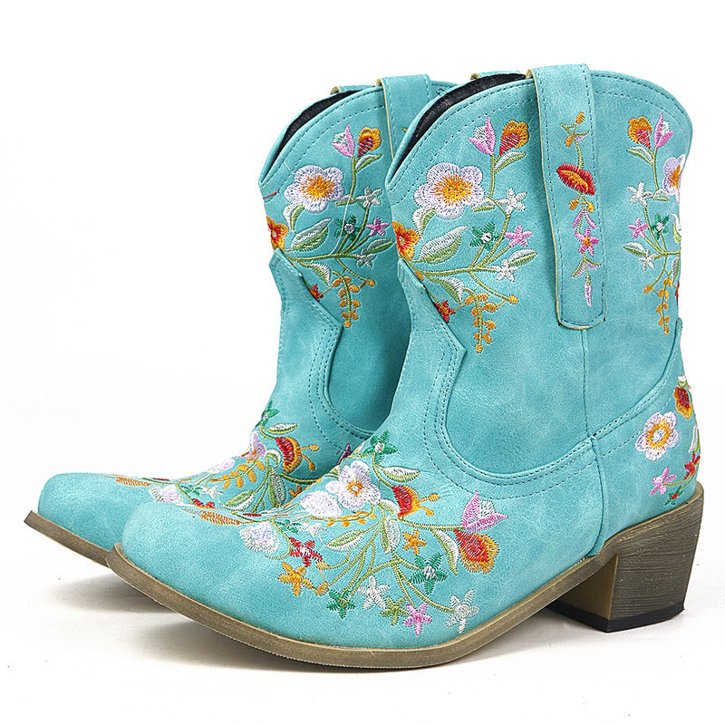BOTA ALICE AZUL MODELO TEXANA WESTERN