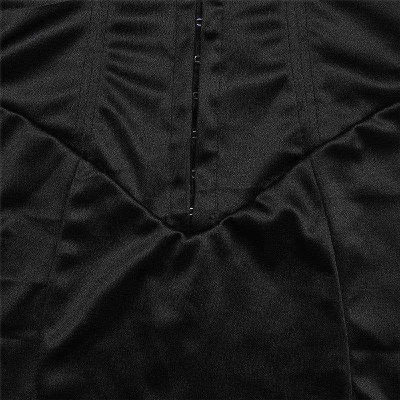 VESTIDO PALOMA MINI VINTAGE PRETO - Dona Miss