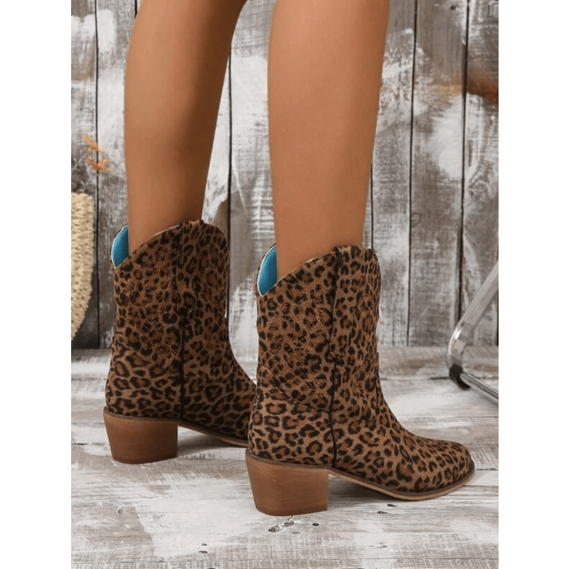 BOTA ANIMAL PRINT ONÇA WESTERN TEXANA