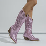 BOTA GABI MODELO TEXANA WESTERN METALIZADA