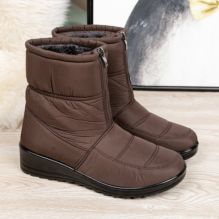 BOTA FEMININA DE INVERNO DONNA MISS PELUCIADA, IMPERMEÁVEL E SUPER CONFORTÁVEL