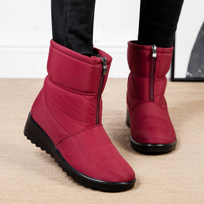 BOTA FEMININA DE INVERNO DONNA MISS PELUCIADA, IMPERMEÁVEL E SUPER CONFORTÁVEL