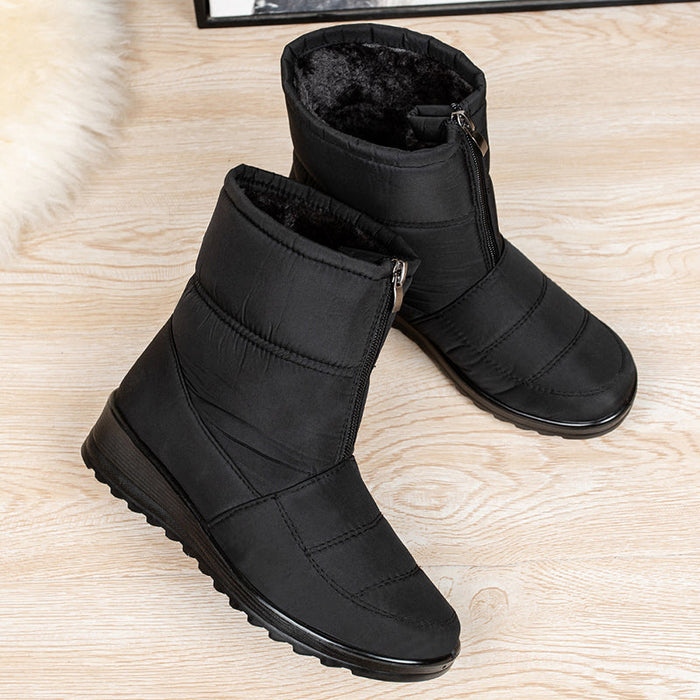 BOTA FEMININA DE INVERNO DONNA MISS PELUCIADA, IMPERMEÁVEL E SUPER CONFORTÁVEL