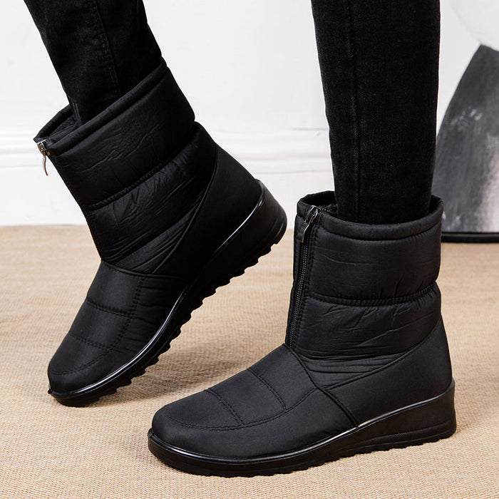 BOTA FEMININA DE INVERNO DONNA MISS PELUCIADA, IMPERMEÁVEL E SUPER CONFORTÁVEL