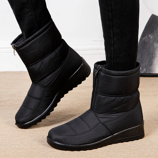 BOTA FEMININA DE INVERNO DONNA MISS PELUCIADA, IMPERMEÁVEL E SUPER CONFORTÁVEL