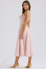 DONA MISS VESTIDO ROSELI BUSTIER MIDI FLORAL