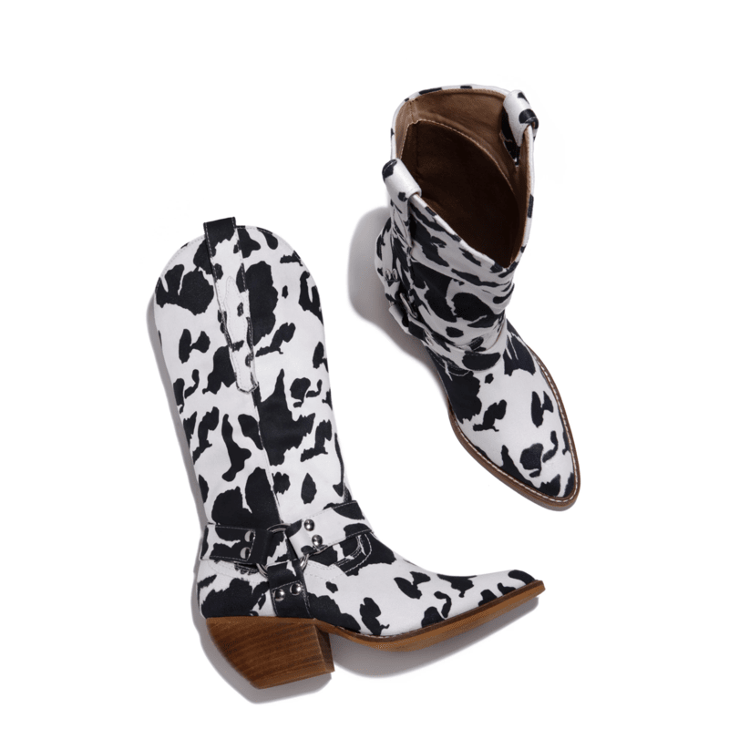 BOTA MARIA MODELO TEXANA WESTERN COWGIRL PRETA