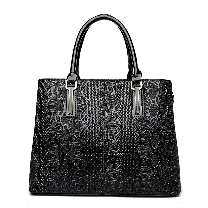 BOLSA DE OMBRO FEMININA CLÁSSICA LUXURY TEXTURIZADA