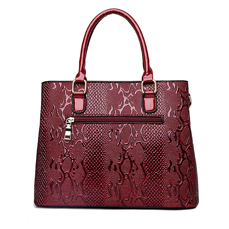 BOLSA DE OMBRO FEMININA CLÁSSICA LUXURY TEXTURIZADA