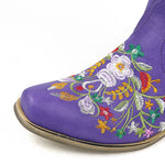 BOTA ALICE ROXO MODELO TEXANA WESTERN