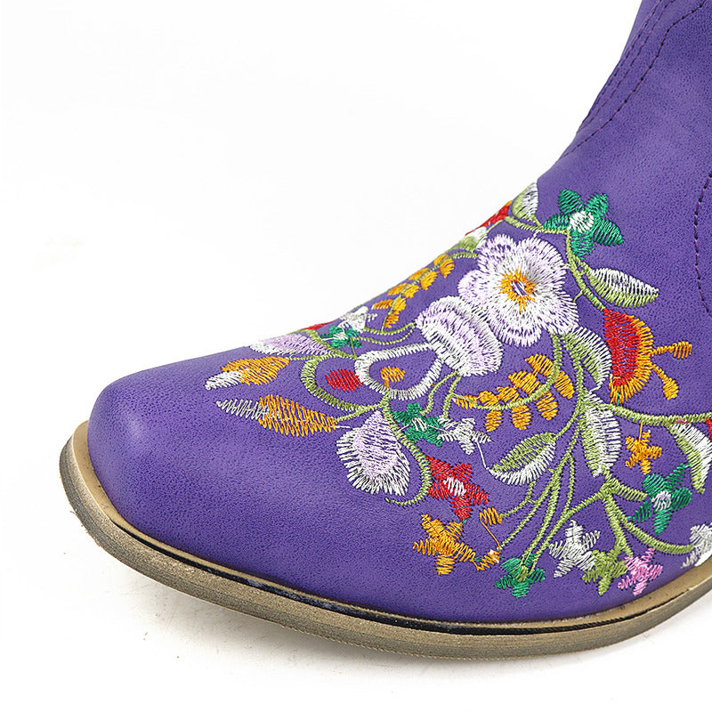 BOTA ALICE ROXO MODELO TEXANA WESTERN
