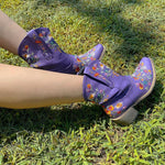 BOTA ALICE ROXO MODELO TEXANA WESTERN