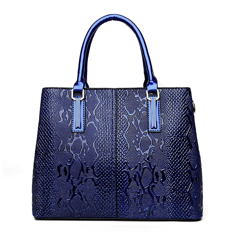 BOLSA DE OMBRO FEMININA CLÁSSICA LUXURY TEXTURIZADA