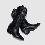 BOTA GABI MODELO TEXANA WESTERN METALIZADA