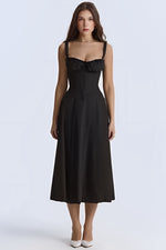 VESTIDO ROSELI BUSTIER MIDI