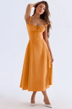 VESTIDO ROSELI BUSTIER MIDI