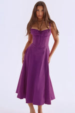 VESTIDO ROSELI BUSTIER MIDI