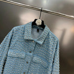 JAQUETA JEANS ESTER COM STRASS