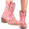 BOTA ALICE ROSA MODELO TEXANA WESTERN