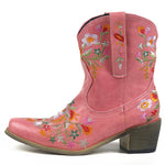 BOTA ALICE ROSA MODELO TEXANA WESTERN