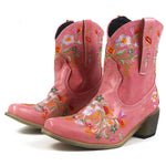 BOTA ALICE ROSA MODELO TEXANA WESTERN