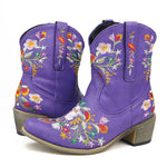 BOTA ALICE ROXO MODELO TEXANA WESTERN
