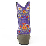 BOTA ALICE ROXO MODELO TEXANA WESTERN