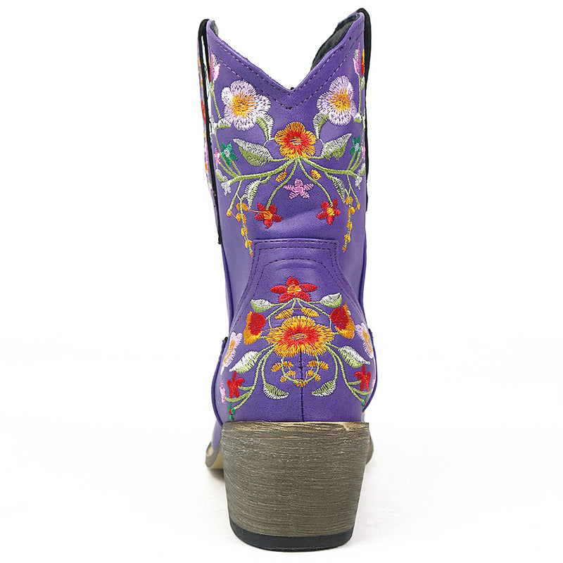 BOTA ALICE ROXO MODELO TEXANA WESTERN