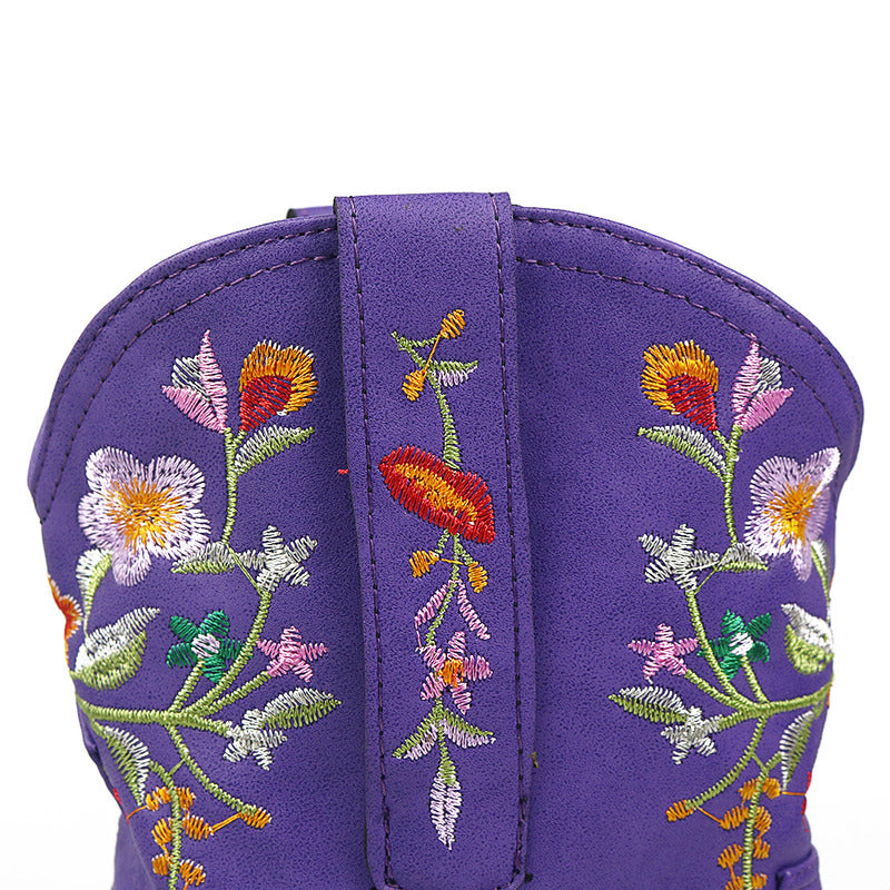 BOTA ALICE ROXO MODELO TEXANA WESTERN