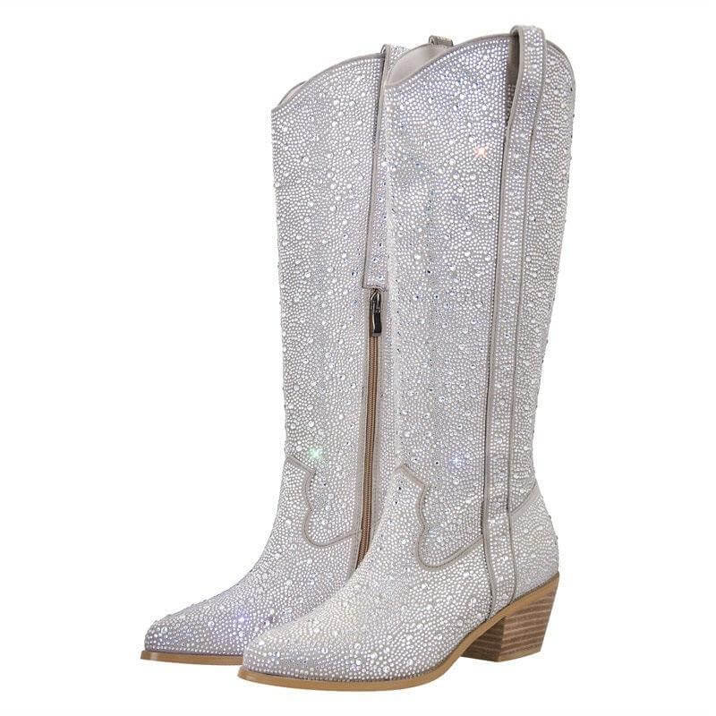 BOTA TEXANA BELLA CANO LONGO EM PEDRARIAS STRASS WESTERN