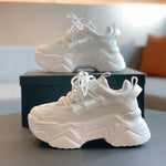 TENIS LOANA FEMININO CHUNKY PLATAFORMA RECORTES BRANCO