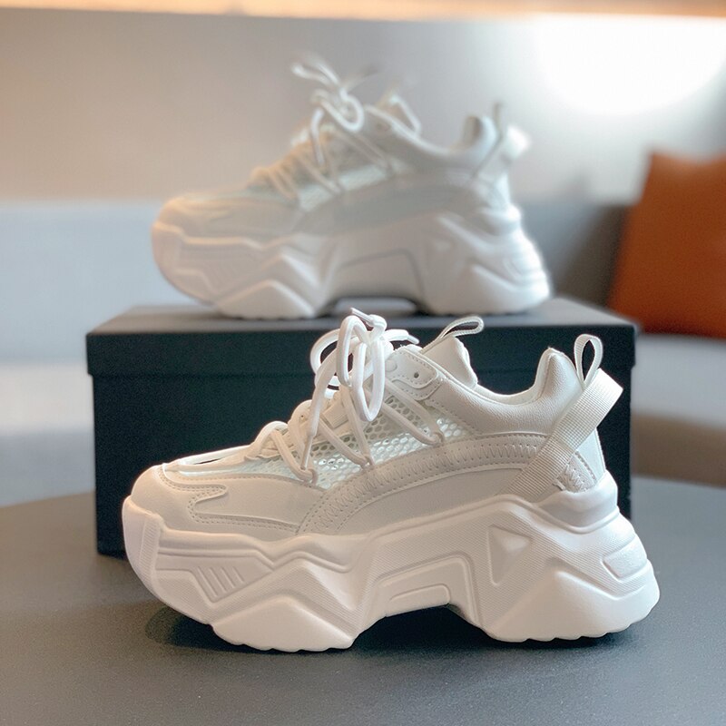 TENIS LOANA FEMININO CHUNKY PLATAFORMA RECORTES BRANCO
